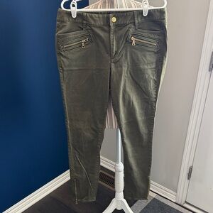 LOFT Olive Skinny Pants 12 Tall